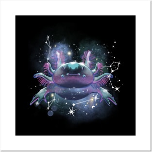 Axolotl Space Posters and Art